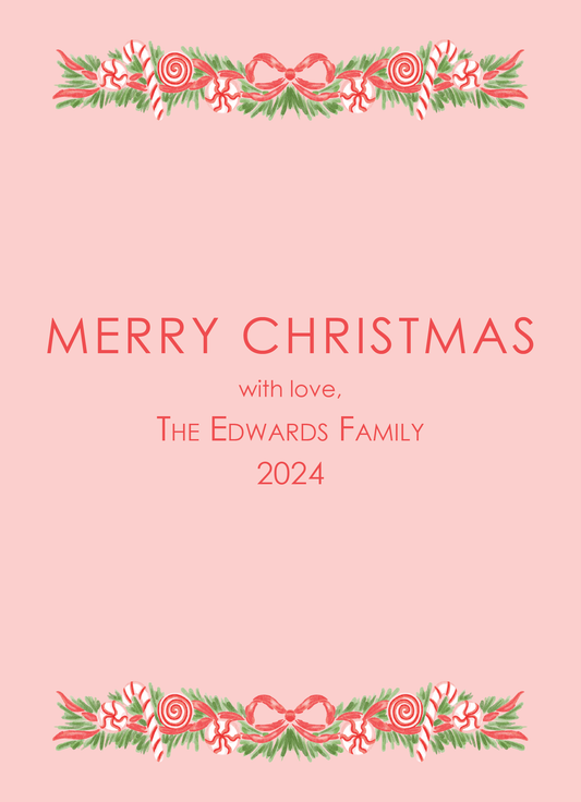 Candy Cane Frame Pink