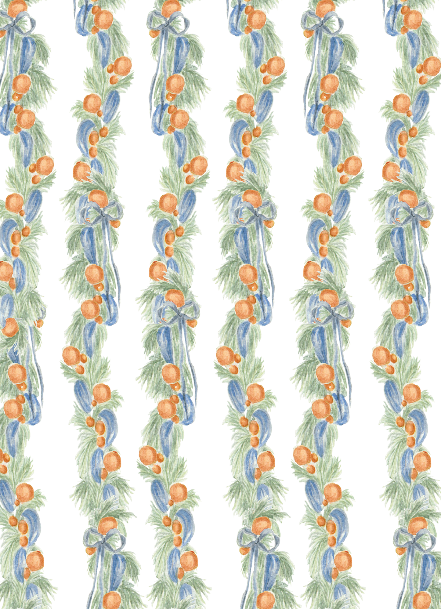 Orange and Blue Garland