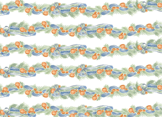 Orange and Blue Garland Landscape Three Photos