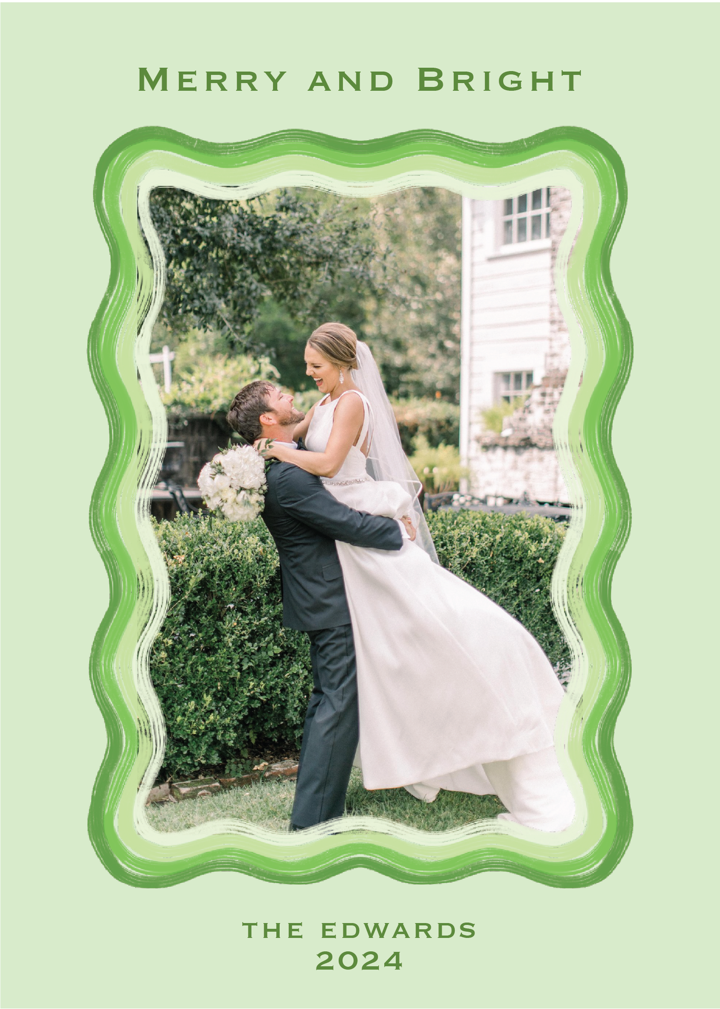 Light Green Wavy Card