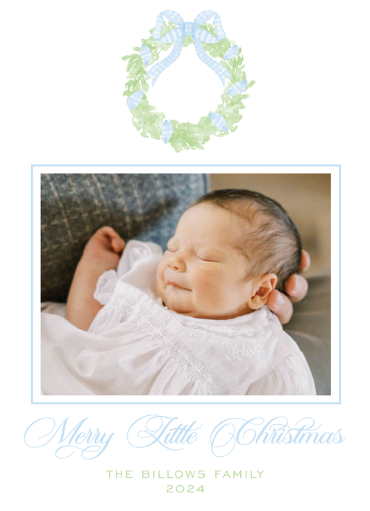 Blue and Green Wreath
