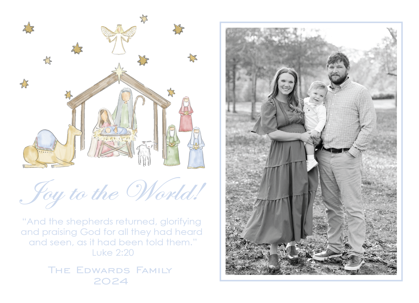 Nativity Landscape Blue