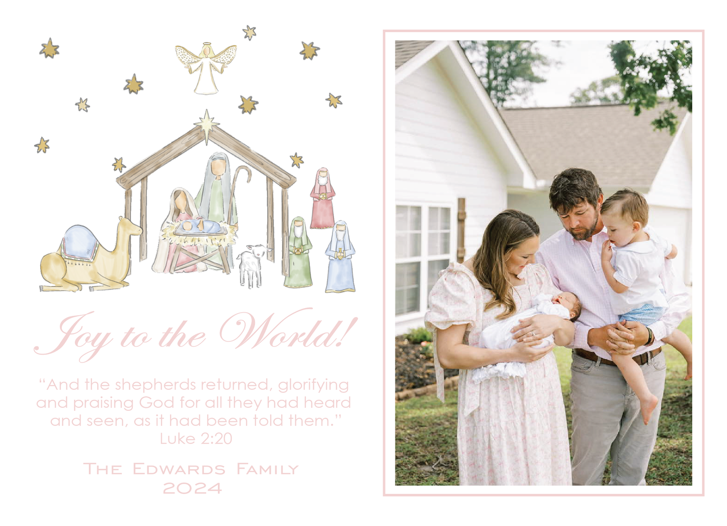 Nativity Landscape Pink