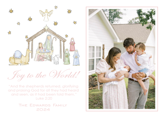 Nativity Landscape Pink