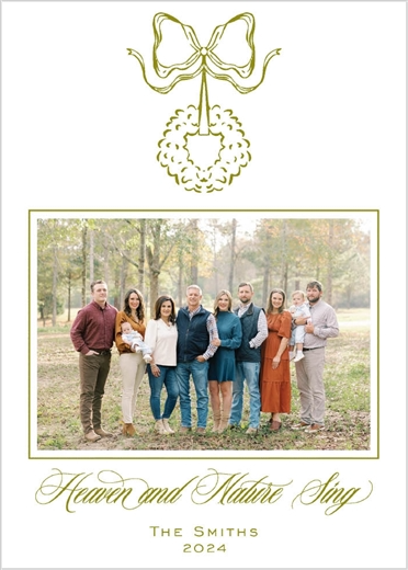 Thermography Wreath Card