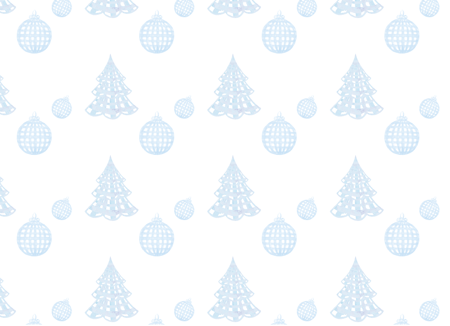 Blue Gingham Landscape