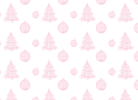 Pink Gingham Landscape