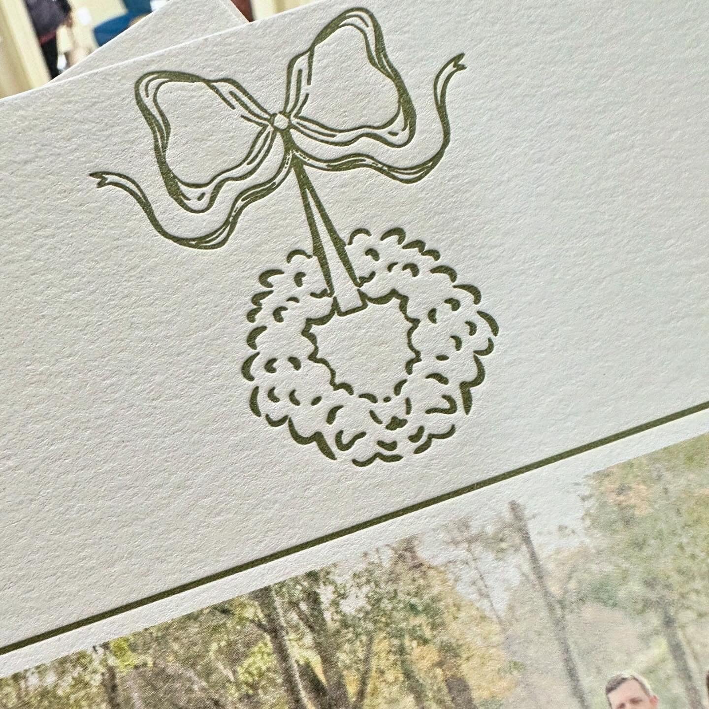 Letterpress Wreath *luxury*