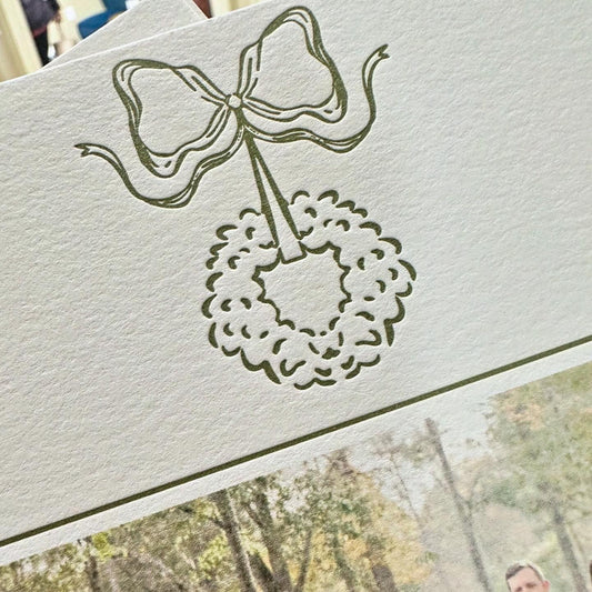 Letterpress Wreath *luxury*