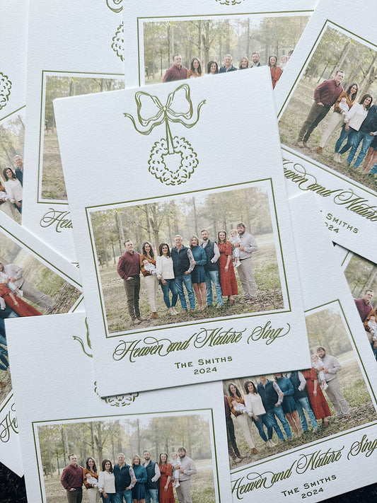 Letterpress Wreath *luxury*