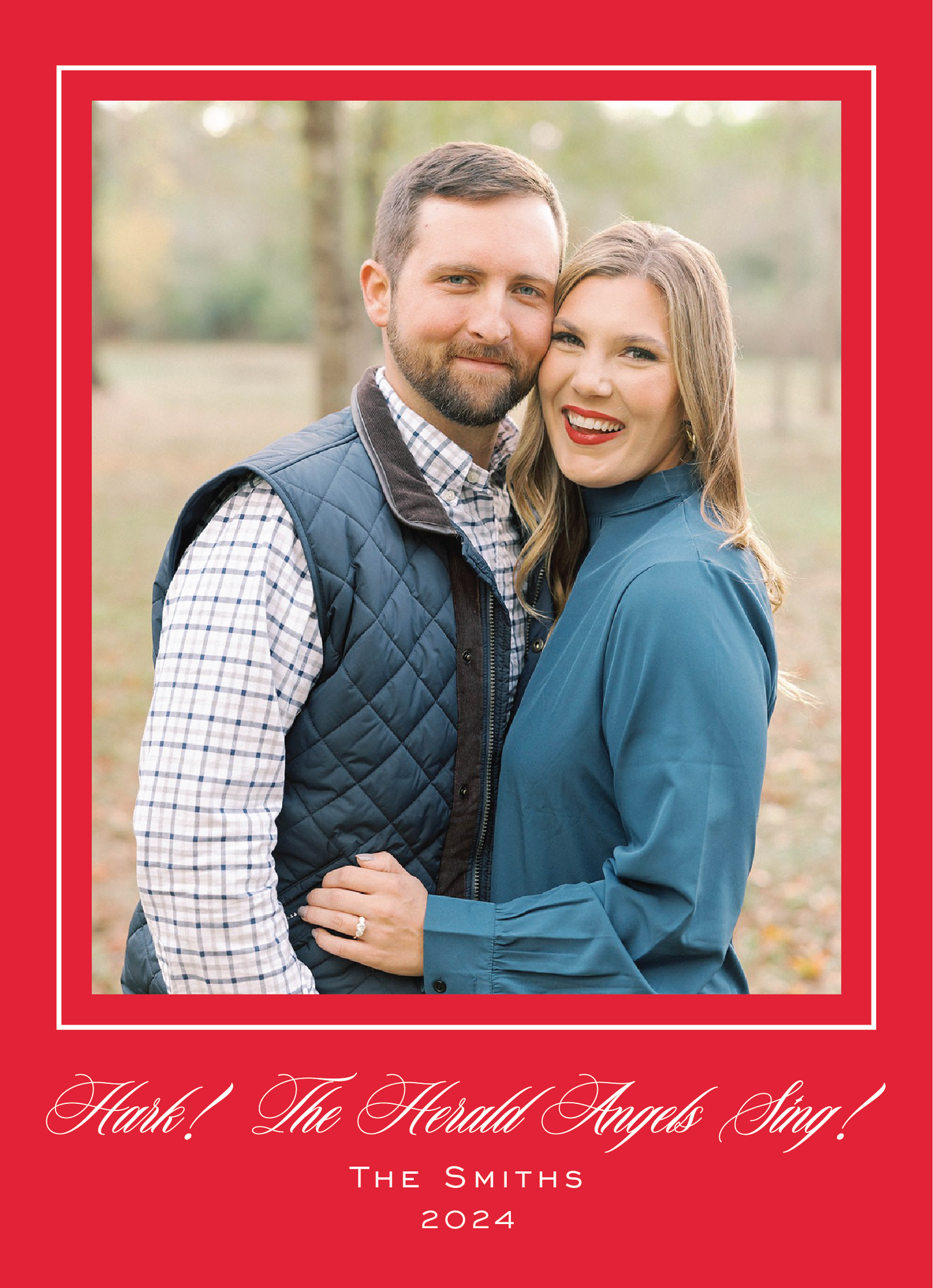 Red Background Card