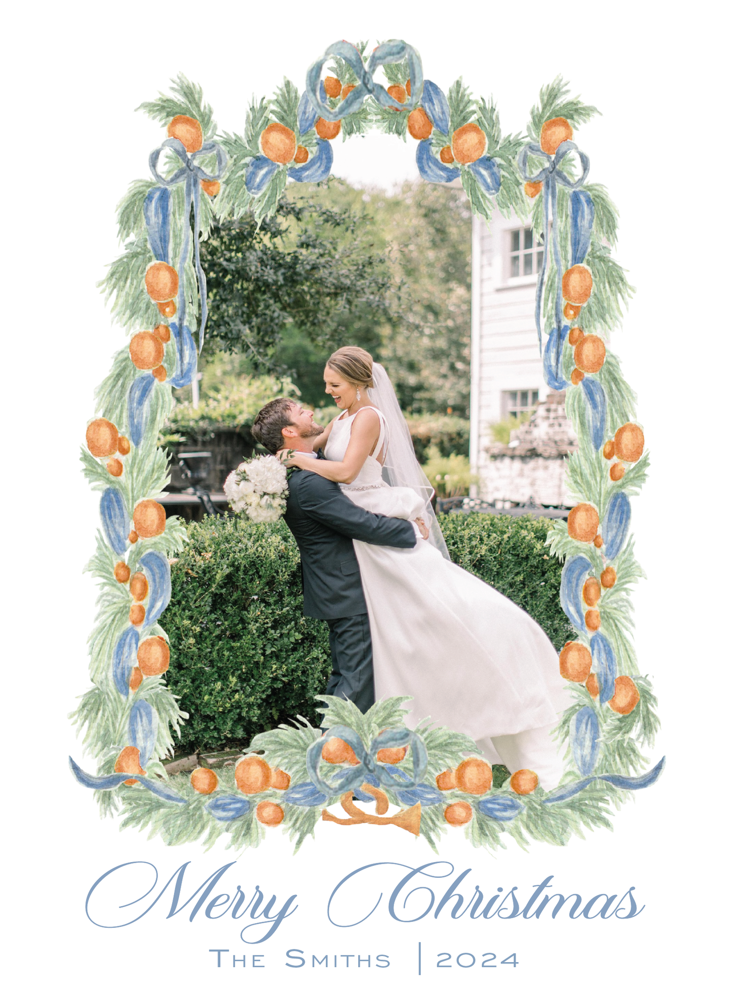 Orange and Blue Garland