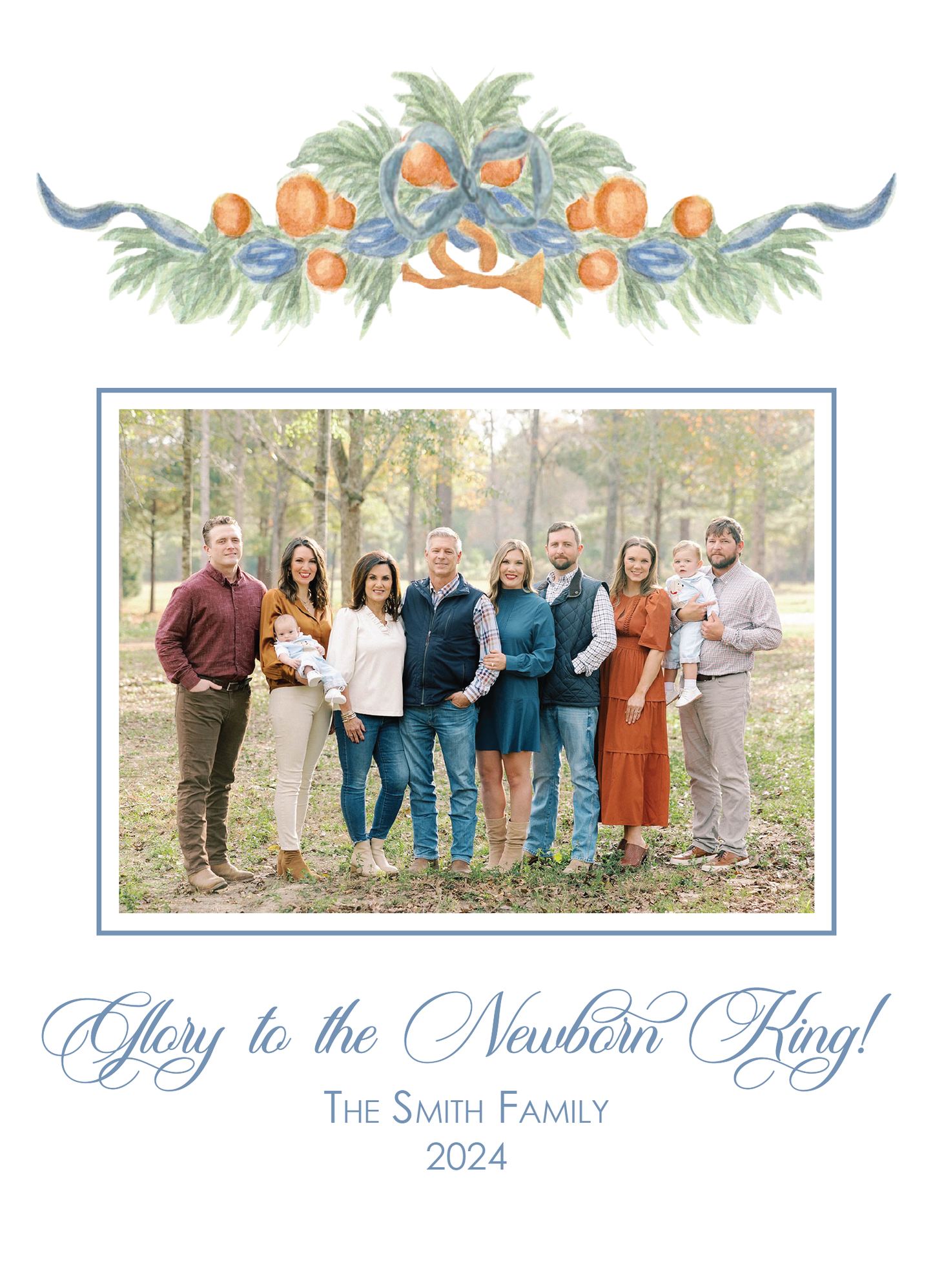 Orange and Blue Garland