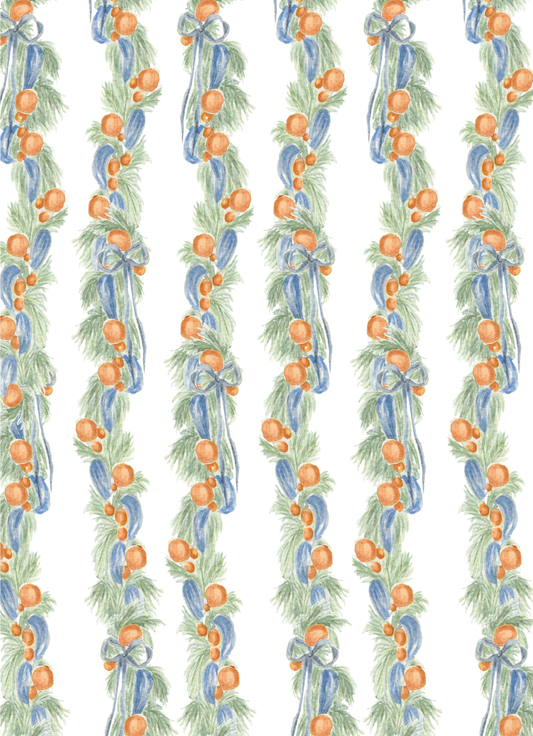 Orange and Blue Garland