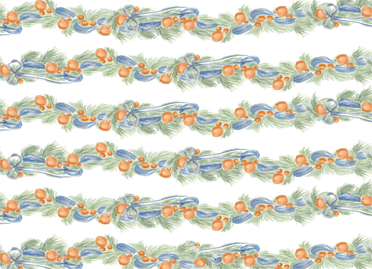 Orange and Blue Garland Landscape Three Photos